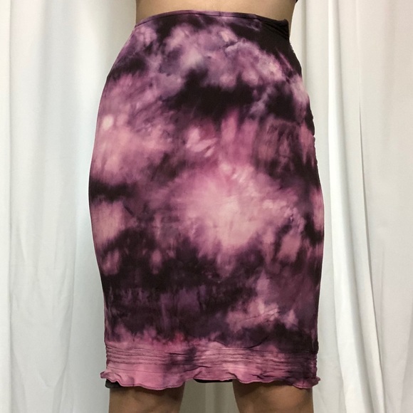 Bleach Dyed Midi Skirt - Picture 2 of 4